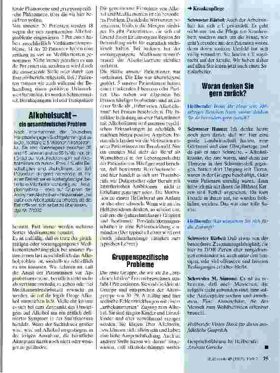Vorschauseite 2: Alkoholkranke Krankenschwestern