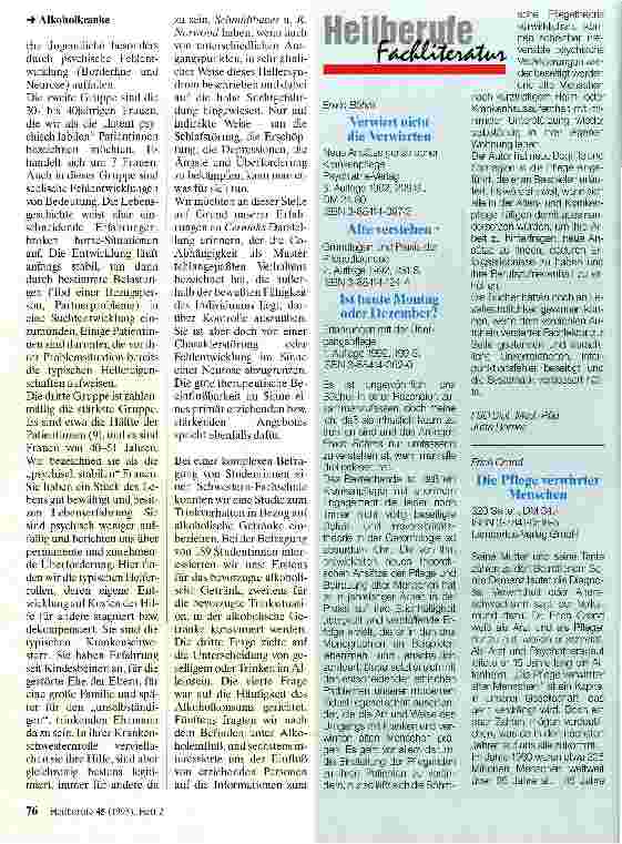 Vorschauseite 3: Alkoholkranke Krankenschwestern