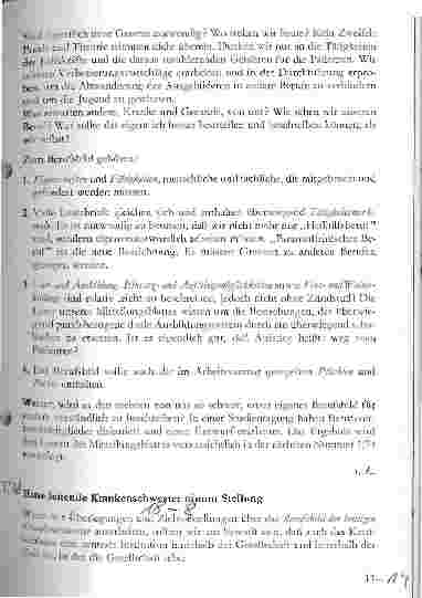 Vorschauseite 1: Überlegungen zum Berufsbild der Krankenschwester/pfleger Eine leitende Krankenschwester nimmt Stellung