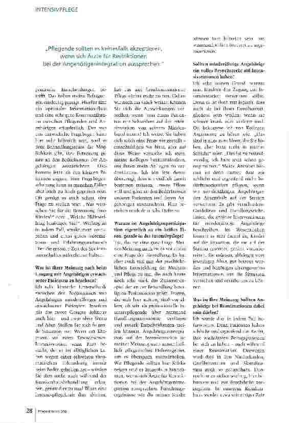 Vorschauseite 3: Angehörige sollten bei Reanimationen dabei sein dürfen