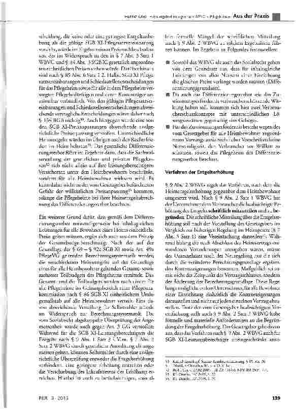 Vorschauseite 5: Heimentgelterhöhungen nach WBVG in Pflegeheimen