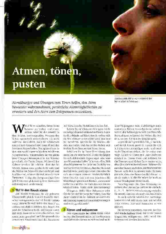 Vorschauseite 1: Atmen, tönen, pusten