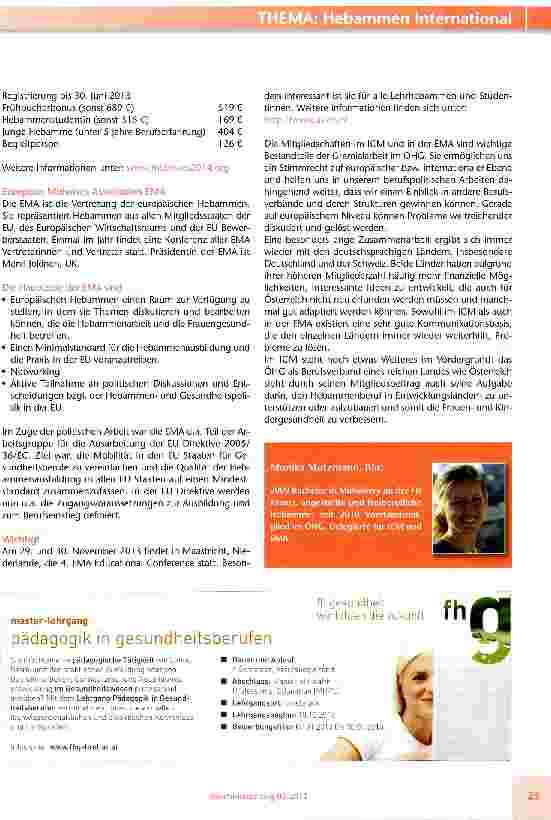 Vorschauseite 2: International gut vernetzt