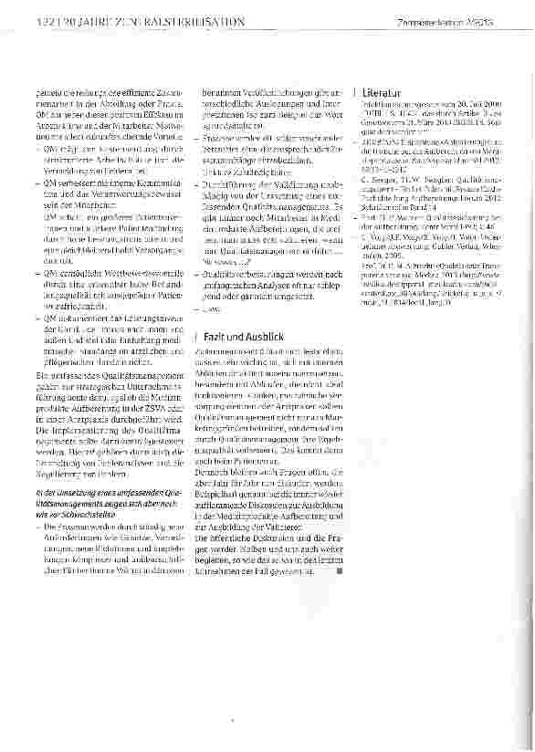 Vorschauseite 2: Qualitätsmanagement in der Medizinprodukte-Aufbereitung - mit Rückblick nach vorn