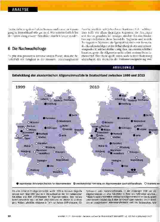 Vorschauseite 6: Wie viele und welche Ärzte braucht das Land?