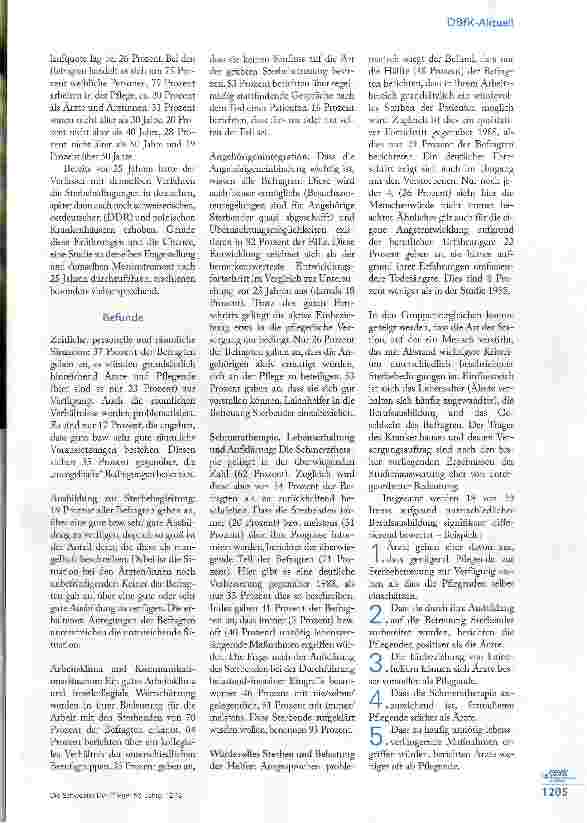 Vorschauseite 2: Sterbebedongungen in deutschen Krankenhäusern