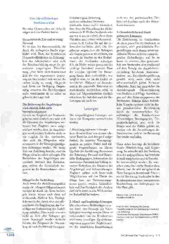 Vorschauseite 3: Sterbebedongungen in deutschen Krankenhäusern