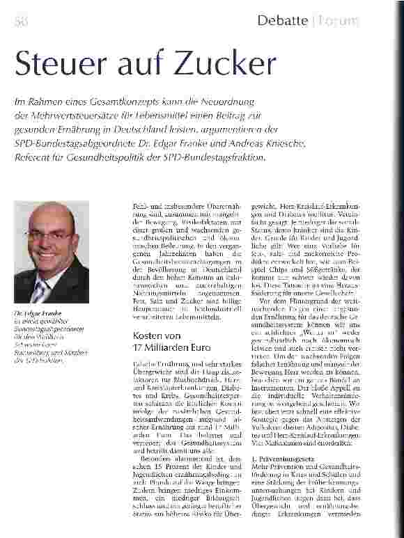 Vorschauseite 1: Steuer auf Zucker