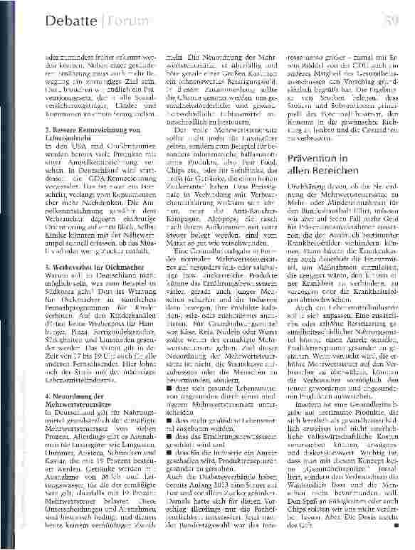 Vorschauseite 2: Steuer auf Zucker