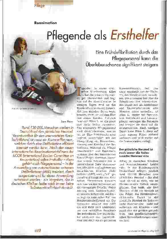 Vorschauseite 1: Pflegende als Ersthelfer