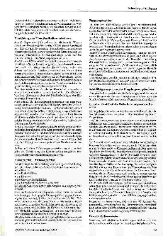 Vorschauseite 2: Aufgaben und Arbeitsweisen von Einmalartikelkommissionen