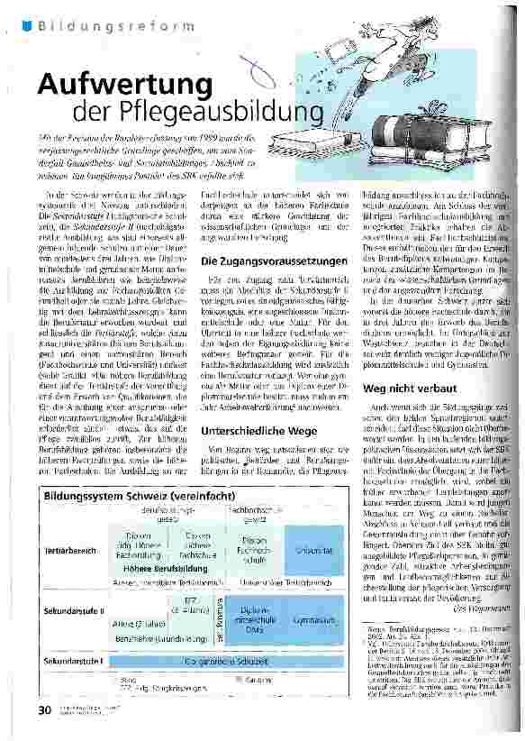 Vorschauseite 1: Aufwertung der Pflegeausbildung