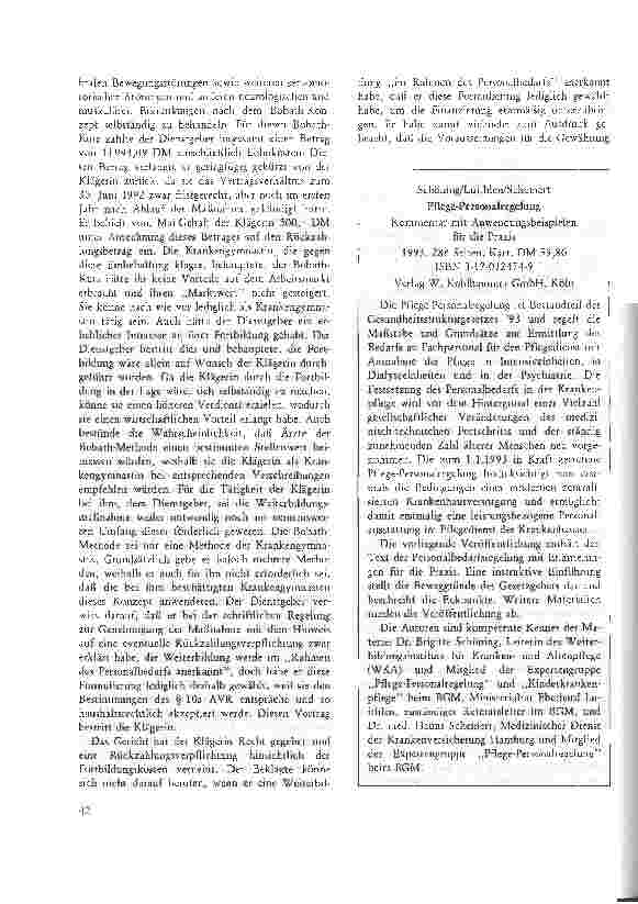 Vorschauseite 5: Rückzahlung der Kosten einer Fortoder Weiterbildung gemäß Paragraph 10 a Abs. 2 AVR