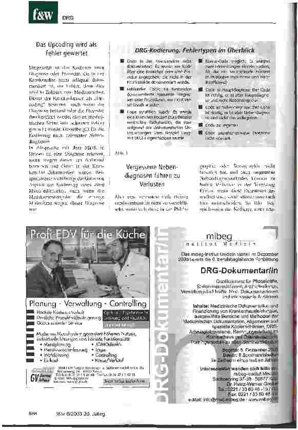 Vorschauseite 2: Wer richtig kodiert, wird auch richtig belohnt Das Anreizsystem für korrekte Kodierung und Dokumentation am Uniklinikum Frankfurt am Main