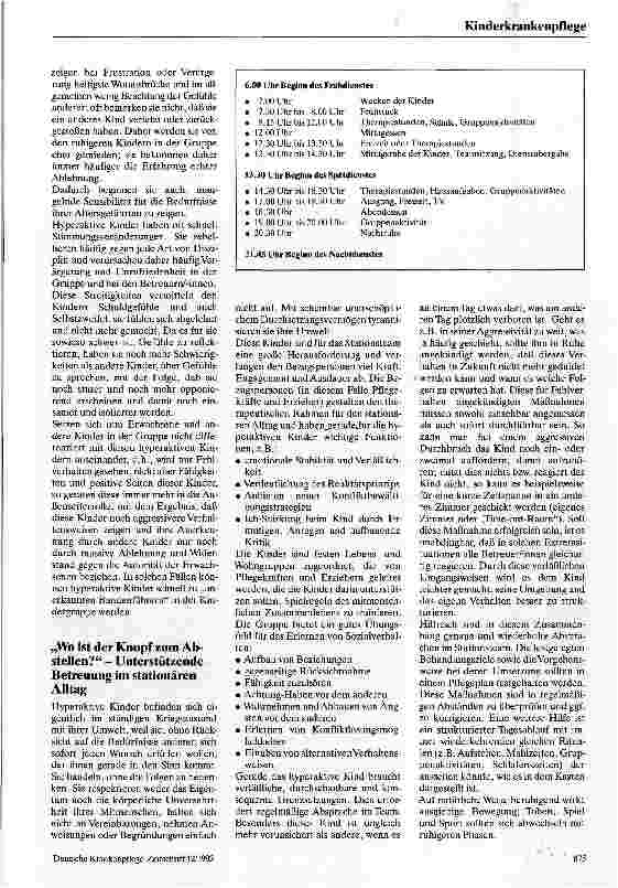 Vorschauseite 2: Das Zappelphilipsyndrom Leben und arbeiten mit hyperaktiven Kindern in einer Station für Kinderund Jugendpsychiatrie
