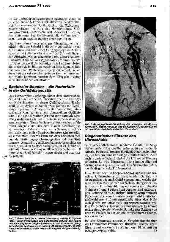 Vorschauseite 4: Medizinische Diagnostik mit Ultraschall Eine vielseitige und kosteneffiziente Methode