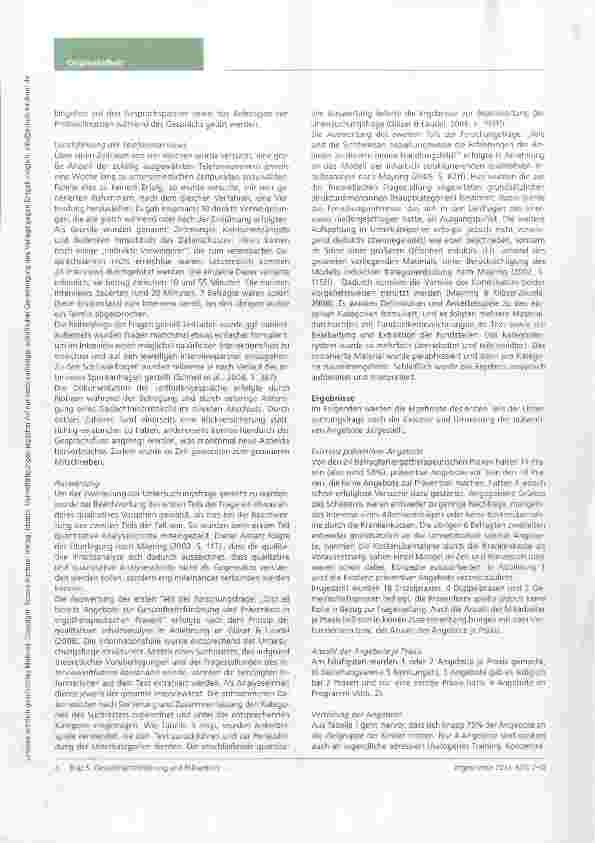 Vorschauseite 3: Gesundheitsförderung und Prävention als therapeutisches Handiungsfeld Eine Untersuchung am Beispiel ergotherapeutischer Praxen in Bayern
