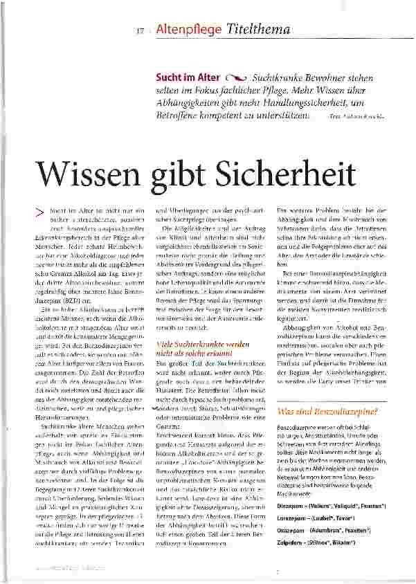 Vorschauseite 2: Wissen gibt Sicherheit