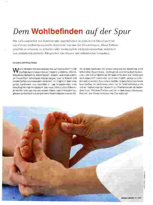 Vorschauseite 1: Dem Wohlbefinden auf der Spur