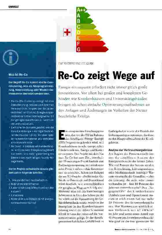 Vorschauseite 1: Re-Co zeigt Wege auf