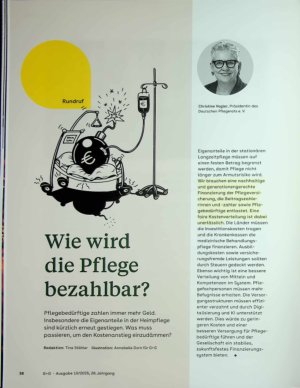 Vorschauseite 1: Wie wird die Pflege bezahlbar?