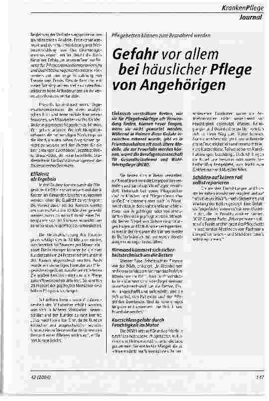 Vorschauseite 2: Pflegevisite als Mittel der QualitätssicherungKonzept für Pflegevisiten bei dem Kölner Verein Alten-, Krankenund Familienpflege (AKF)