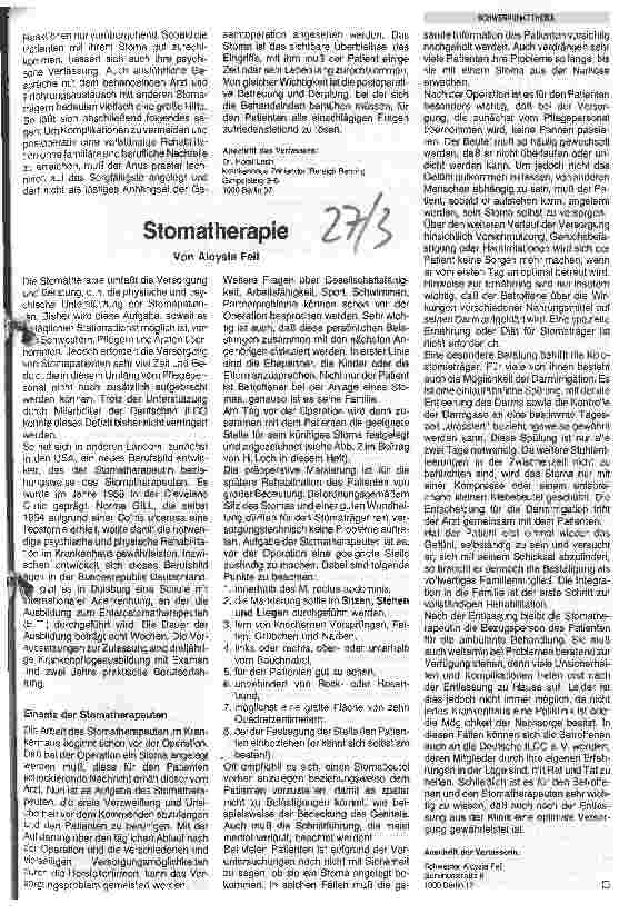 Vorschauseite 1: Stomatherapie