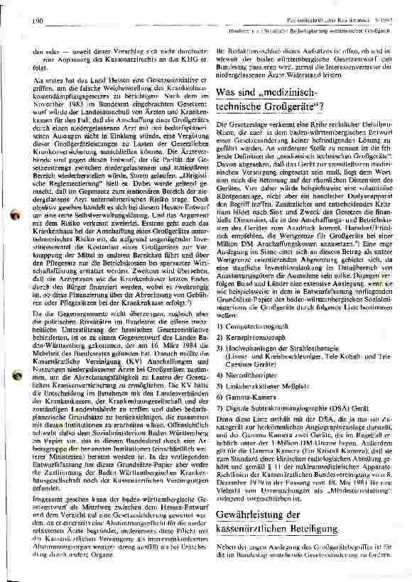 Vorschauseite 2: Staatliche Bedarfsplanung medizinischer Großgeräte