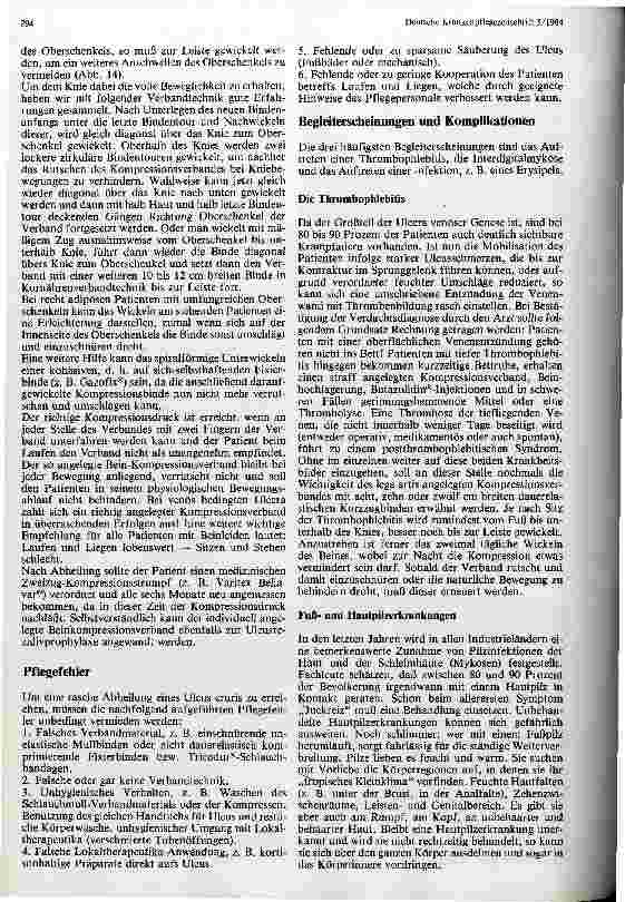 Vorschauseite 6: Therapieunterstützende Pflegemaßnahmen bei Patienten mit Ulcus cruris varicosum