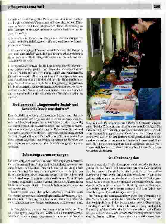 Vorschauseite 2: Pflegestudiengänge: Aufbruch in die Sackgasse?