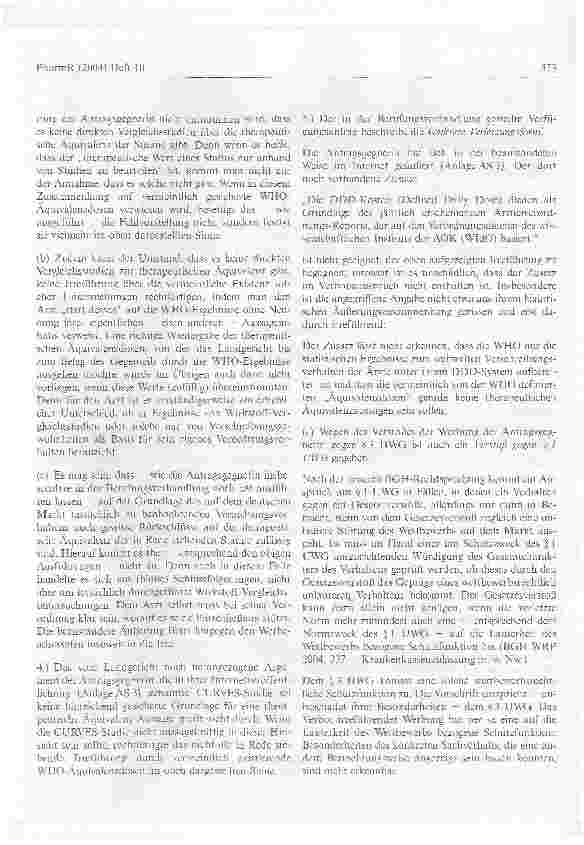 Vorschauseite 4: Die Pharmawerbung unter Hinweis auf eine Auffassung der WHO zu Äquivalenzdosen der Statine ist irreführend