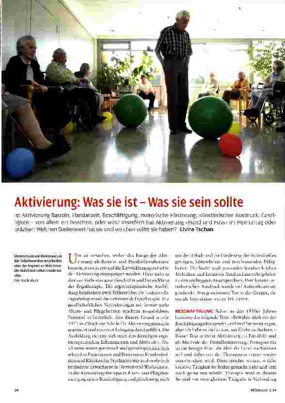 Vorschauseite 1: Aktivierung: Was sie ist - Was sie sein sollte