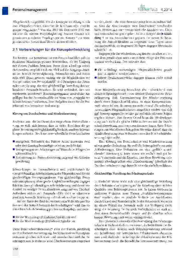 Vorschauseite 2: Kompensation von kurzfristigen Personalausfällen im Pflegebereich (I)