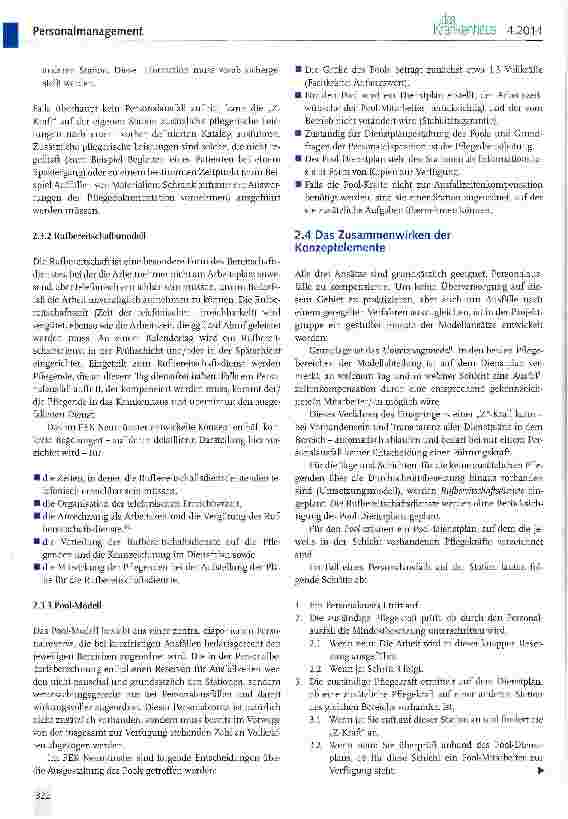 Vorschauseite 5: Kompensation von kurzfristigen Personalausfällen im Pflegebereich (I)
