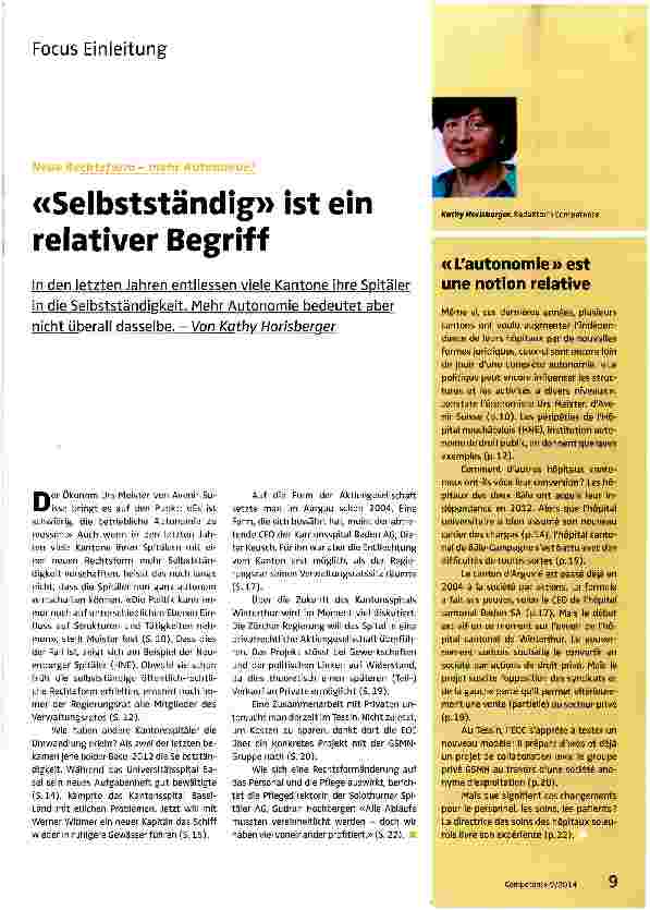Vorschauseite 1: Selbstständig ist ein relativer Begriff