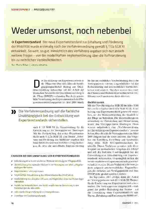 Vorschauseite 1: Weder umsonst, noch nebenbei