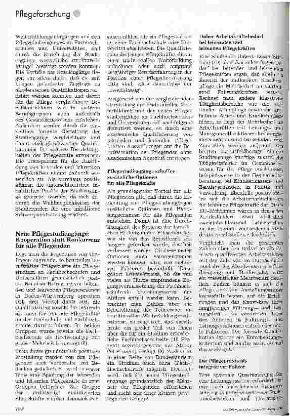 Vorschauseite 5: Akademisch qualifizierte Pflegekräfte: Konkurrenz für Examinierte?