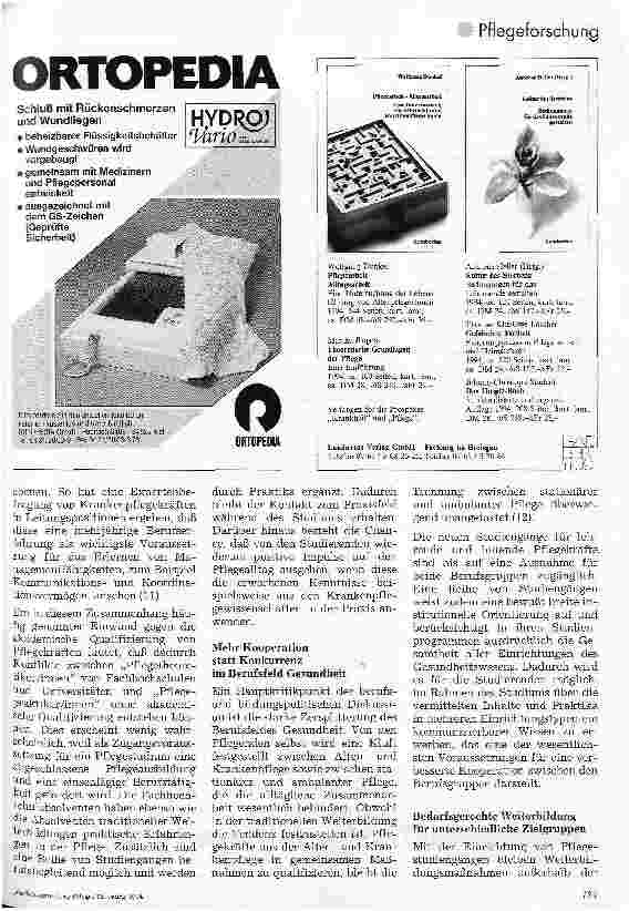 Vorschauseite 6: Akademisch qualifizierte Pflegekräfte: Konkurrenz für Examinierte?