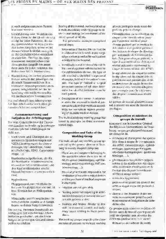 Vorschauseite 2: Wie wendet man die französischen Empfehlungen in der Krankenhauspraxis an?