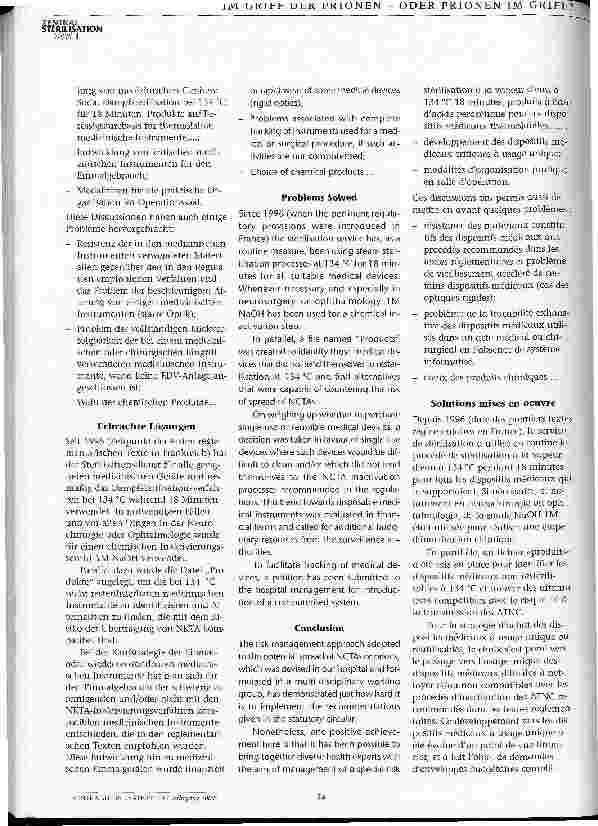Vorschauseite 5: Wie wendet man die französischen Empfehlungen in der Krankenhauspraxis an?