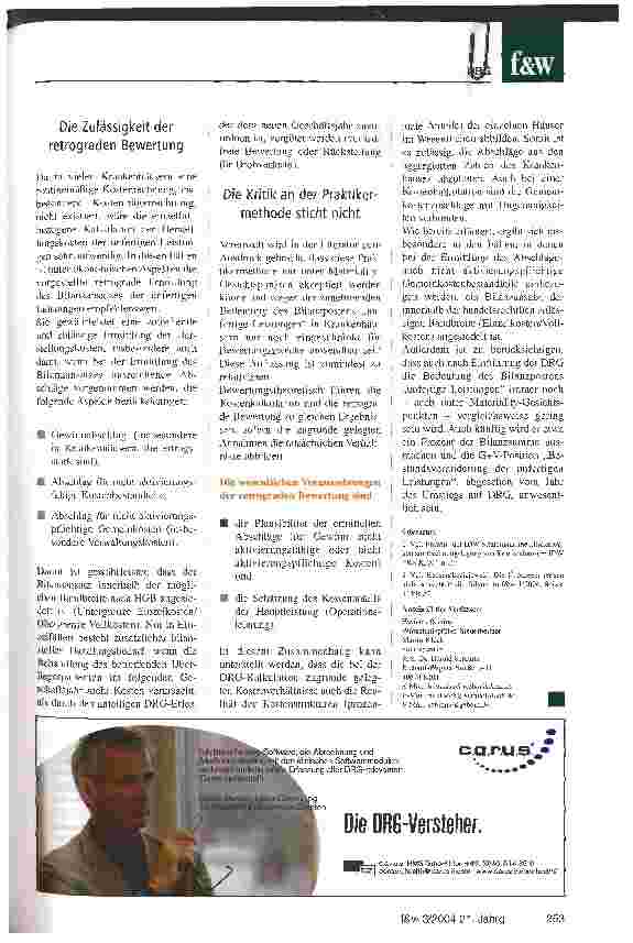 Vorschauseite 5: Wie Erlöse zu verproben und Überlieger zu bilanzieren sindDie Auswirkungen des DRC-Systems auf die Finanzbuchhaltung und den Jahresabschluss
