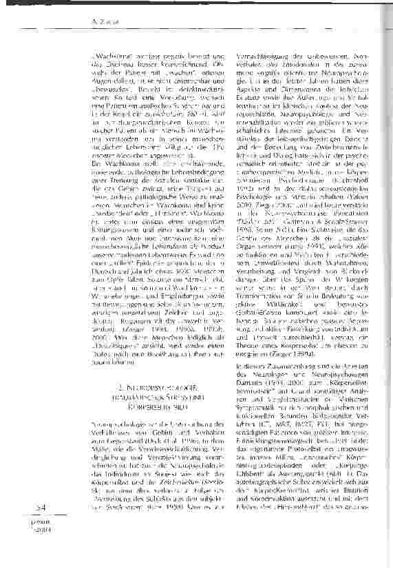 Vorschauseite 2: Neuropsychologie und Körpersemantik am Beispiel von Wachkoma-Patienten