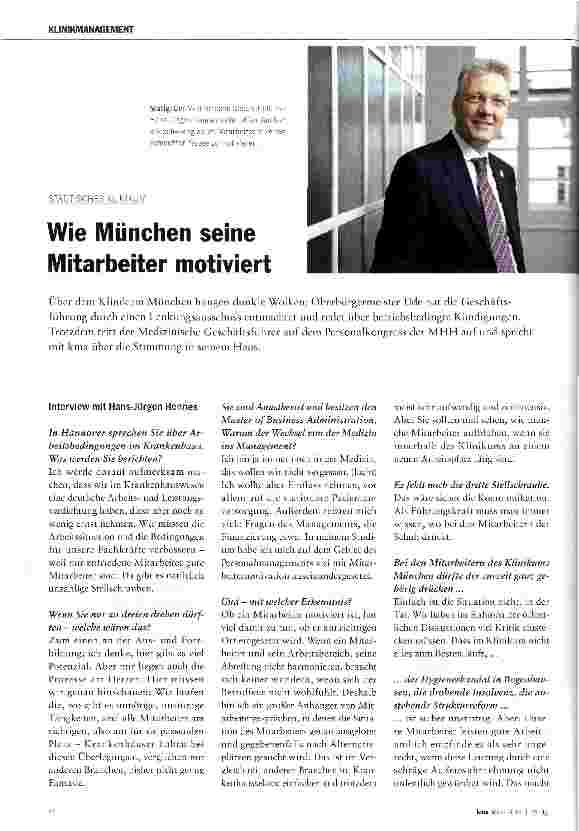 Vorschauseite 1: Wie München seine Mitarbeiter motiviert