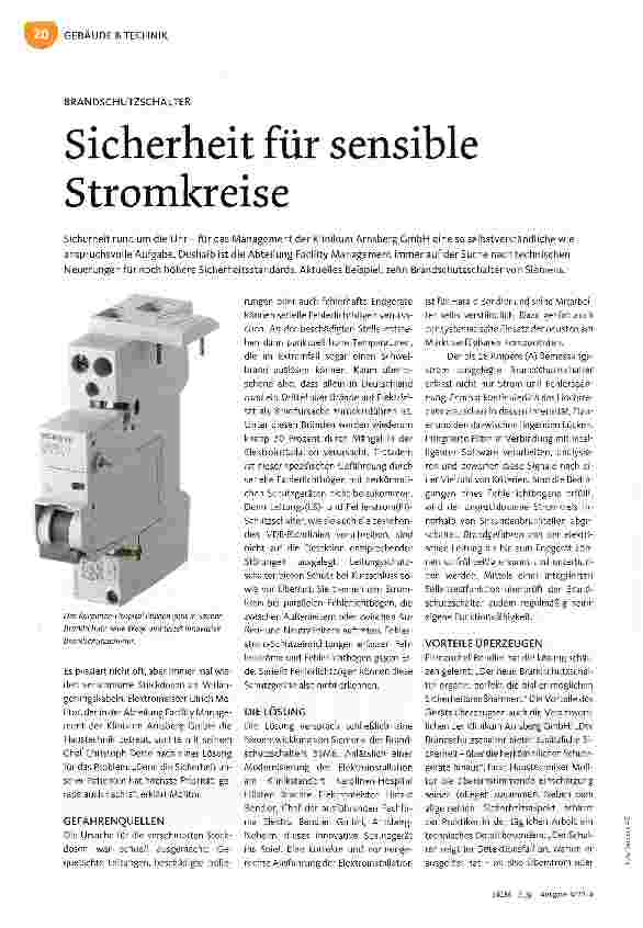 Vorschauseite 1: Sicherheit für sensible Stromkreise