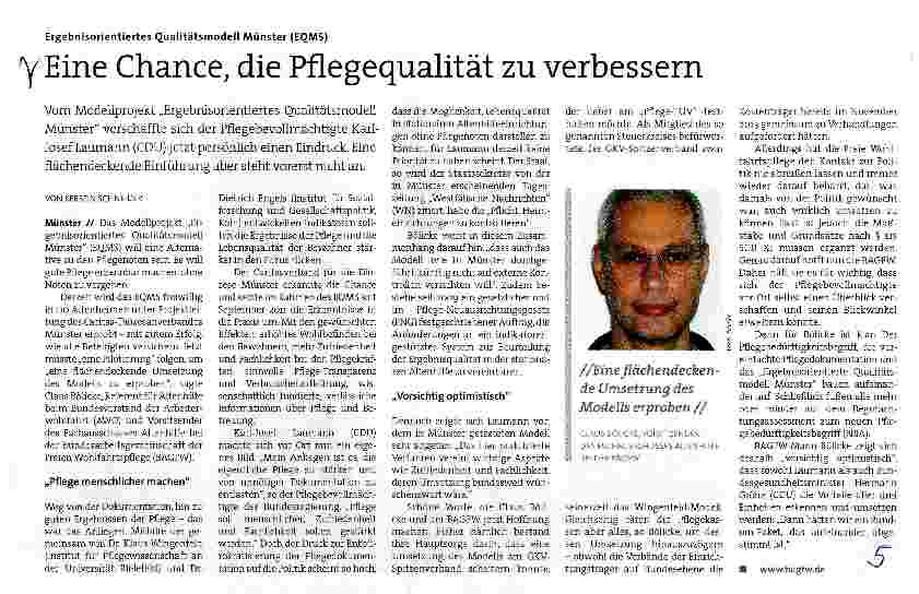 Vorschauseite 1: Eine Chance, die Pflegequalität zu verbessern