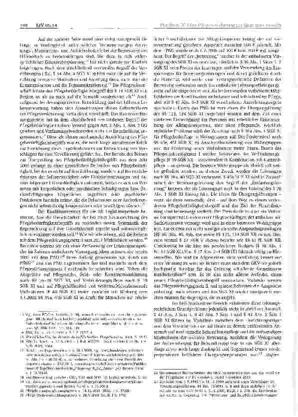Vorschauseite 2: 20 Jahre Pflegeversicherung aus dem Blickwinkel eines Anwalts: Eine Erfolgsgeschichte mit Hand-lungsbedarf für die Zukunft