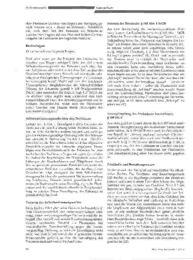 Vorschauseite 3: Die Auswirkungen der Körperwelten-Ausstellung auf Krankenhaus und Pflegeheim