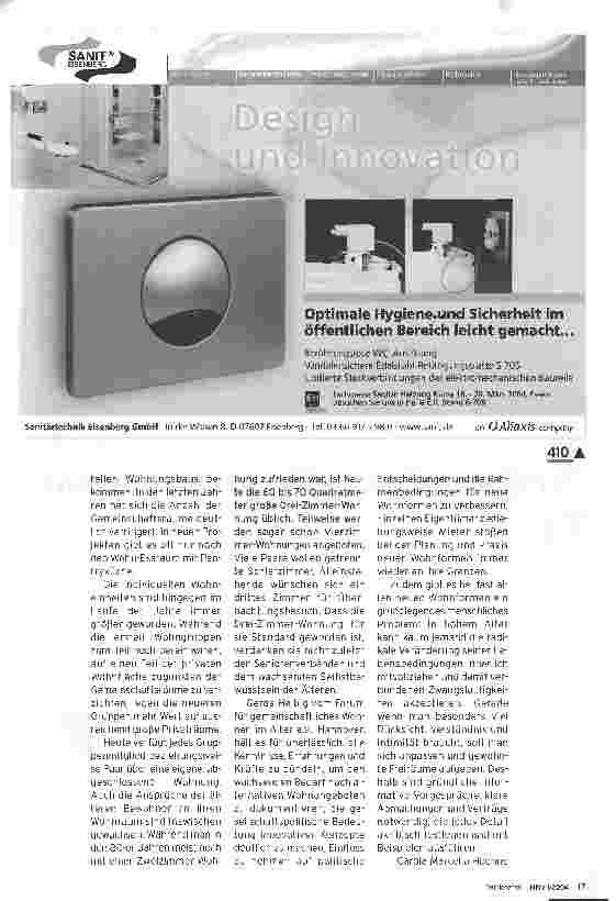 Vorschauseite 6: Intelligente Lösungen zum Wohnen im Alter