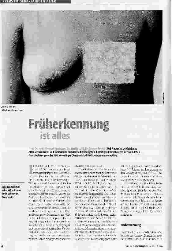 Vorschauseite 1: Früherkennung ist alles