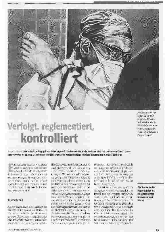 Vorschauseite 1: Verfolgt, regelementiert, kontrolliert
